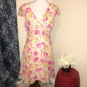 Betsey Johnson Rose Floral Fit and Flare Dress